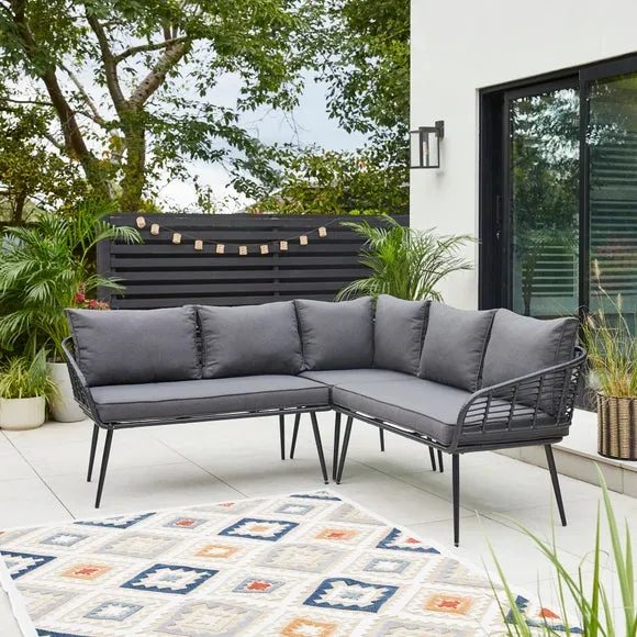 Singapore 5 Seater Corner Garden Sofa Set 4