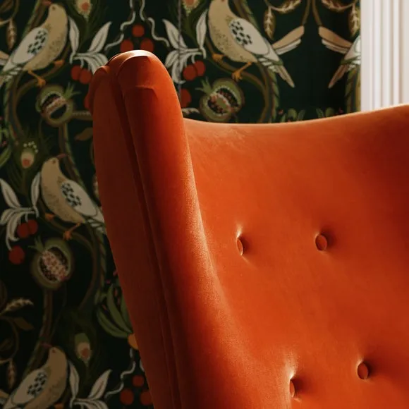 Sven Modern Velvet Wing Chair 3