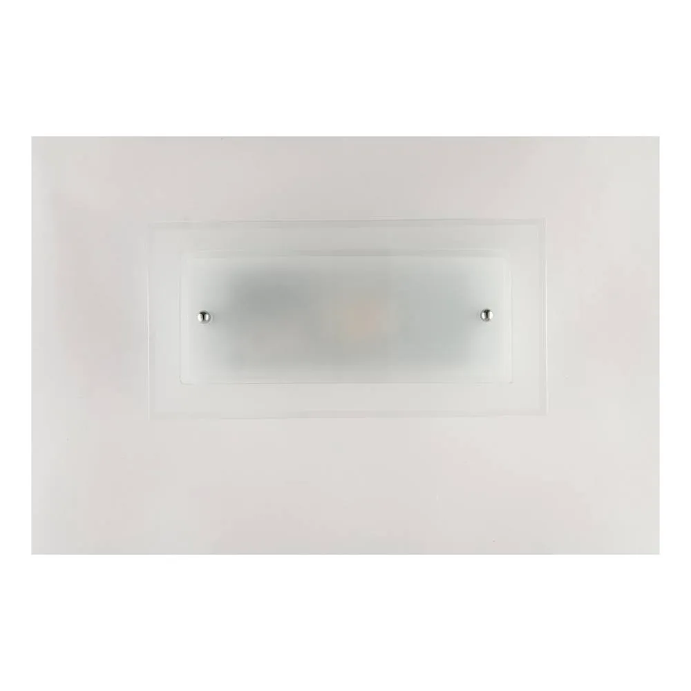 Netlighting Flush Wall Light White 30x15cm