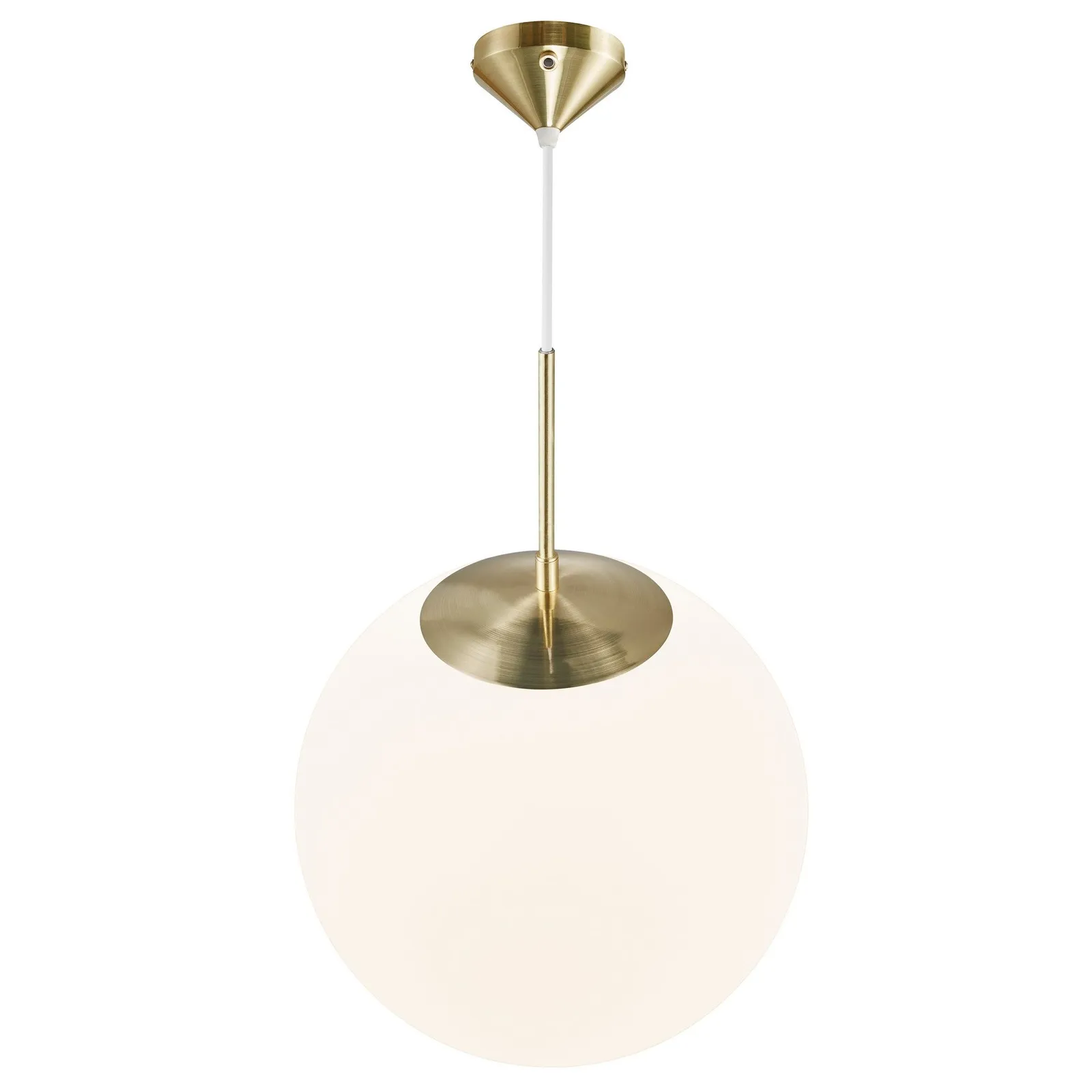 Nordlux Grant Pendant Light Brass Glass Dining Room E27 Mains 35cm in Gold 6