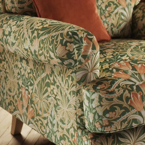 Jolene William Morris Woodland Weeds Print Velvet Snuggle Chair 4