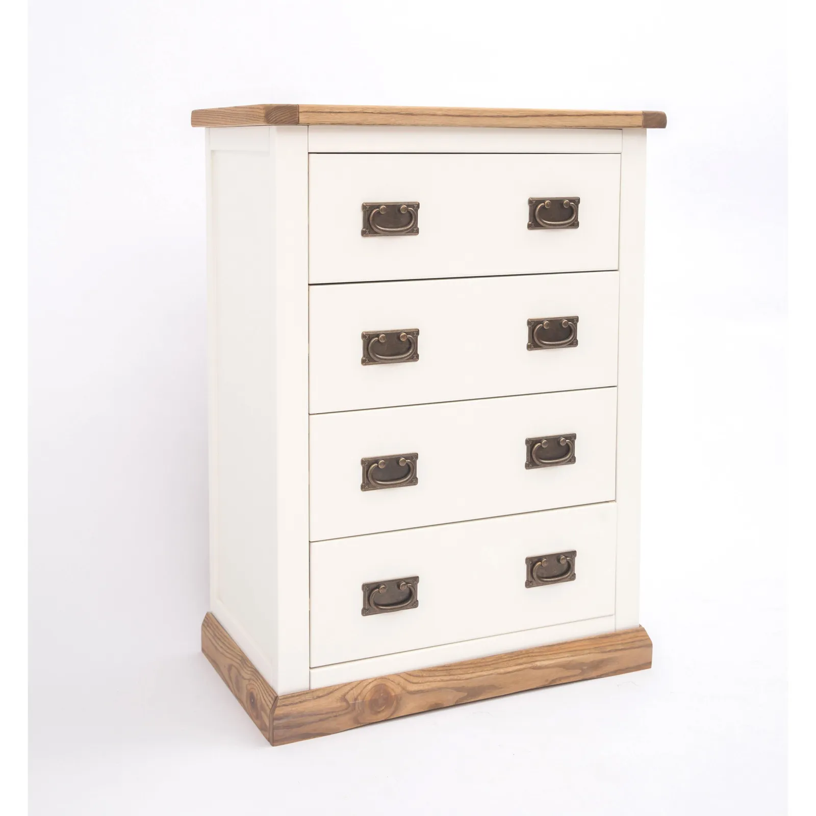 Cabinet Bits Tropea 4 Drawer Chest of Drawers Bras Drop Handle in Off-White 2
