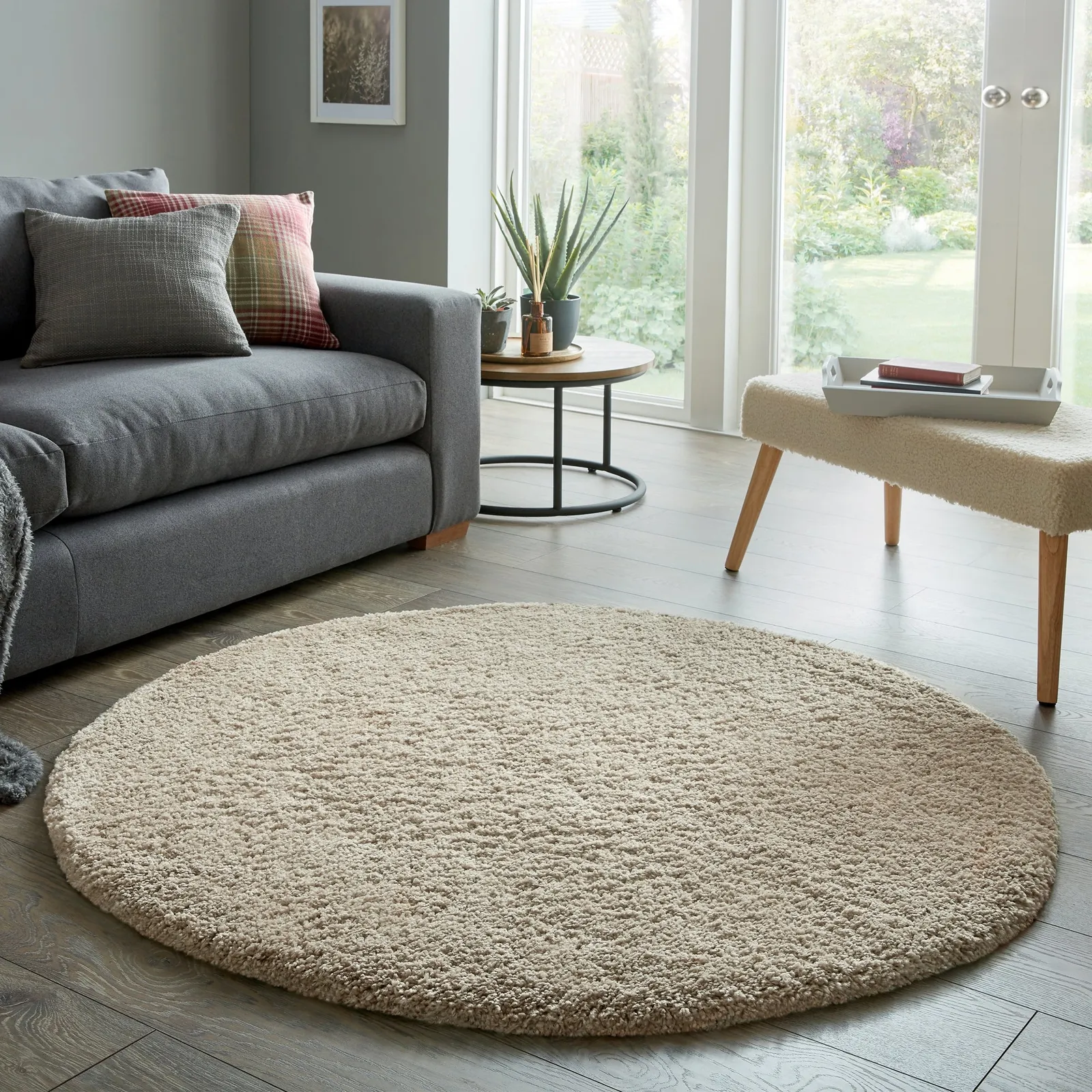 Cosy Soft Shaggy Circle Rug 1
