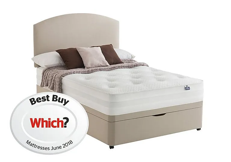 Mirapocket Serenity 1200 Half Ottoman Soft Divan Set - Super King