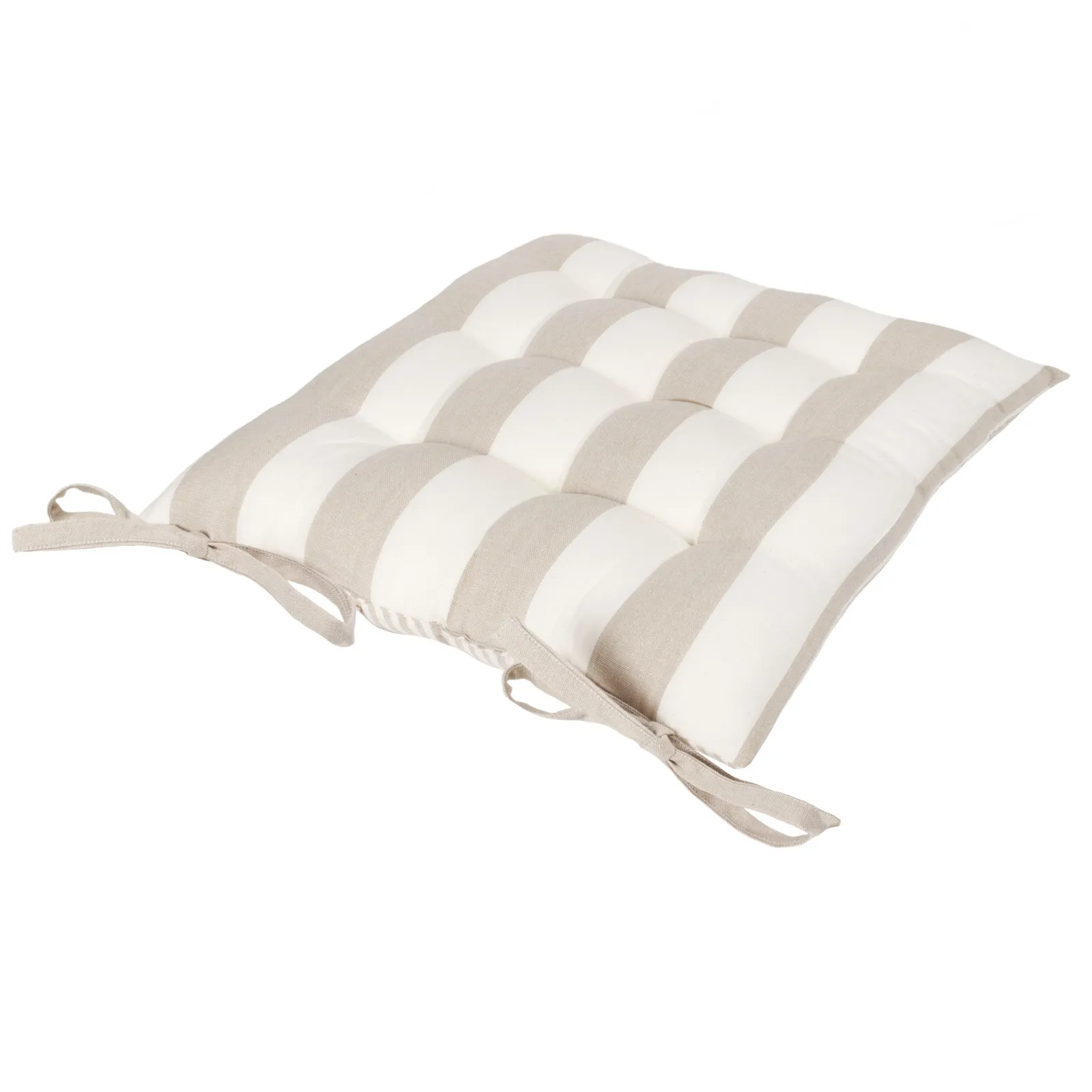 Yard Hayle Striped 100% Cotton Seat Pads - 2 Pack in Natural 5