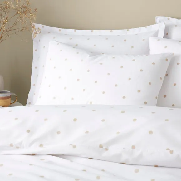 Polka Dots Polycotton Duvet Cover & Pillowcase Set 4