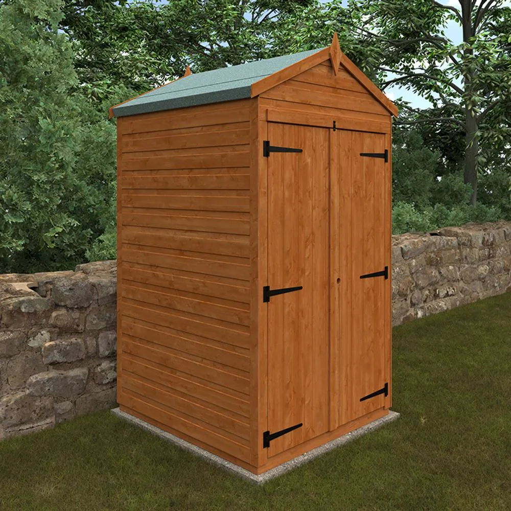 Buttercup Farm 4 x 4 Feet Flex Apex Double Door Windowless 12mm Flex in Burnt Orange 2