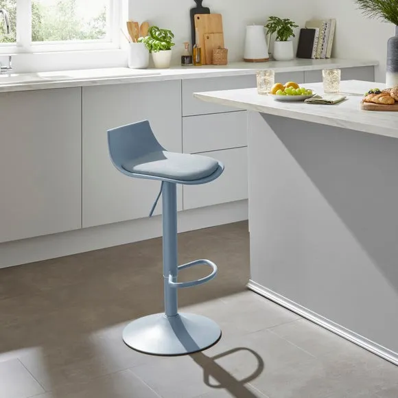 Dallis Height Adjustable Barstool, Fabric