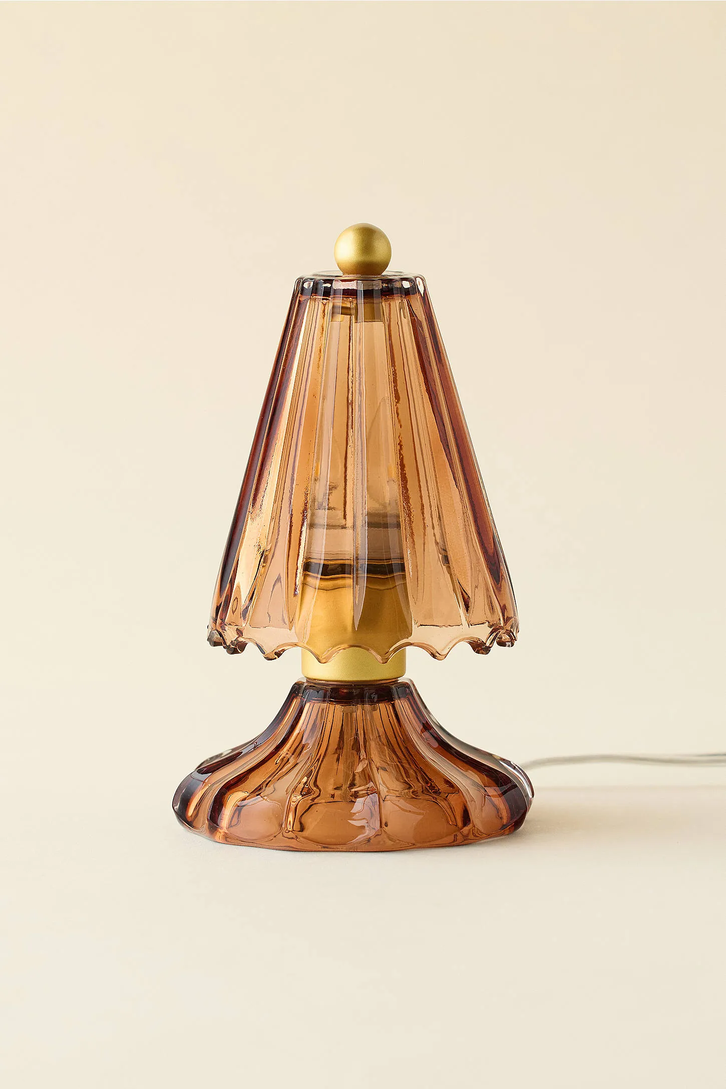 Eve Brown Glass Table Lamp - Brown ALL 5