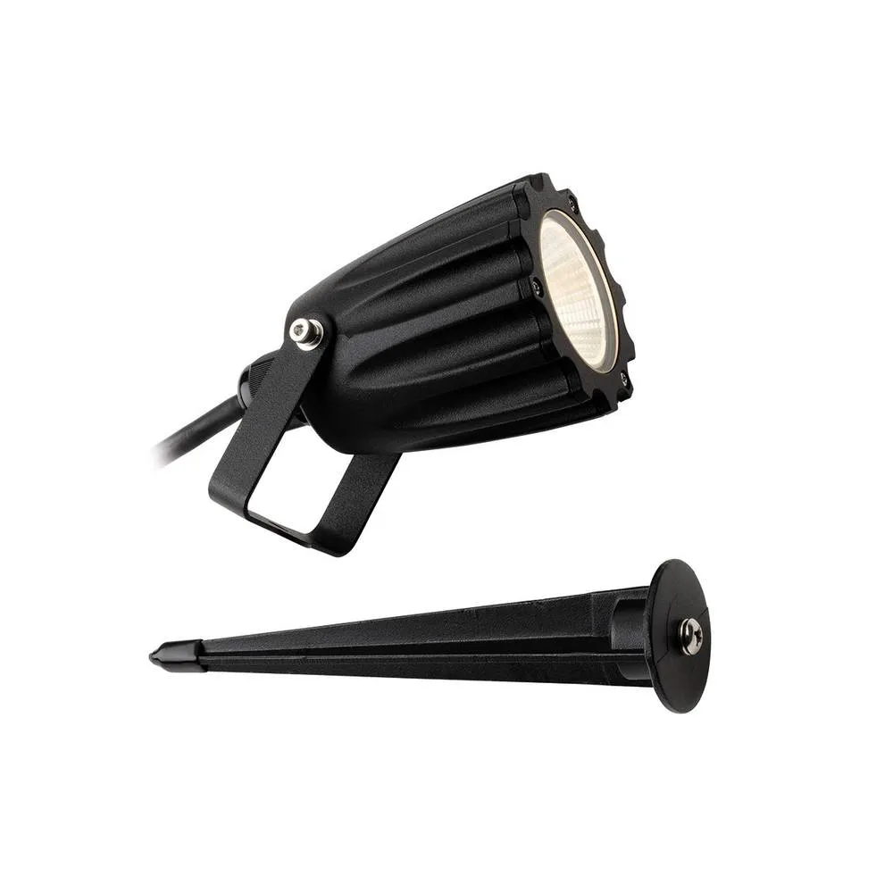 Netlighting Marley LED Wall & Spike Spot Black IP65 2