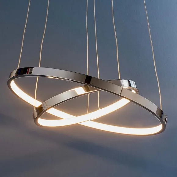Vogue Kline 2 Light Integrated LED Hoop Ceiling Light 3