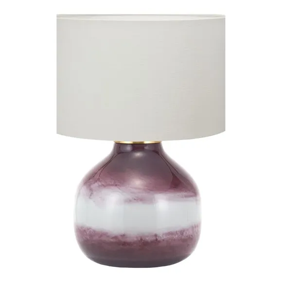Pacific Lifestyle Juno Ombre Glass Table Lamp with Henry Cylinder Lampshade 6