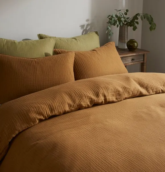 Cotton Muslin Duvet Cover and Pillowcase Set 2
