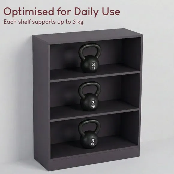 Return - Cambridge 3 Tier Low Bookcase 6