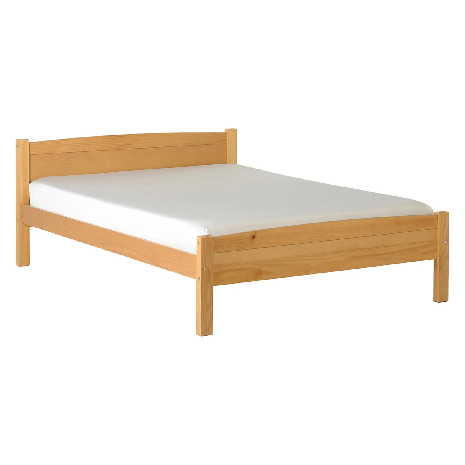Amber Wooden Bedstead White