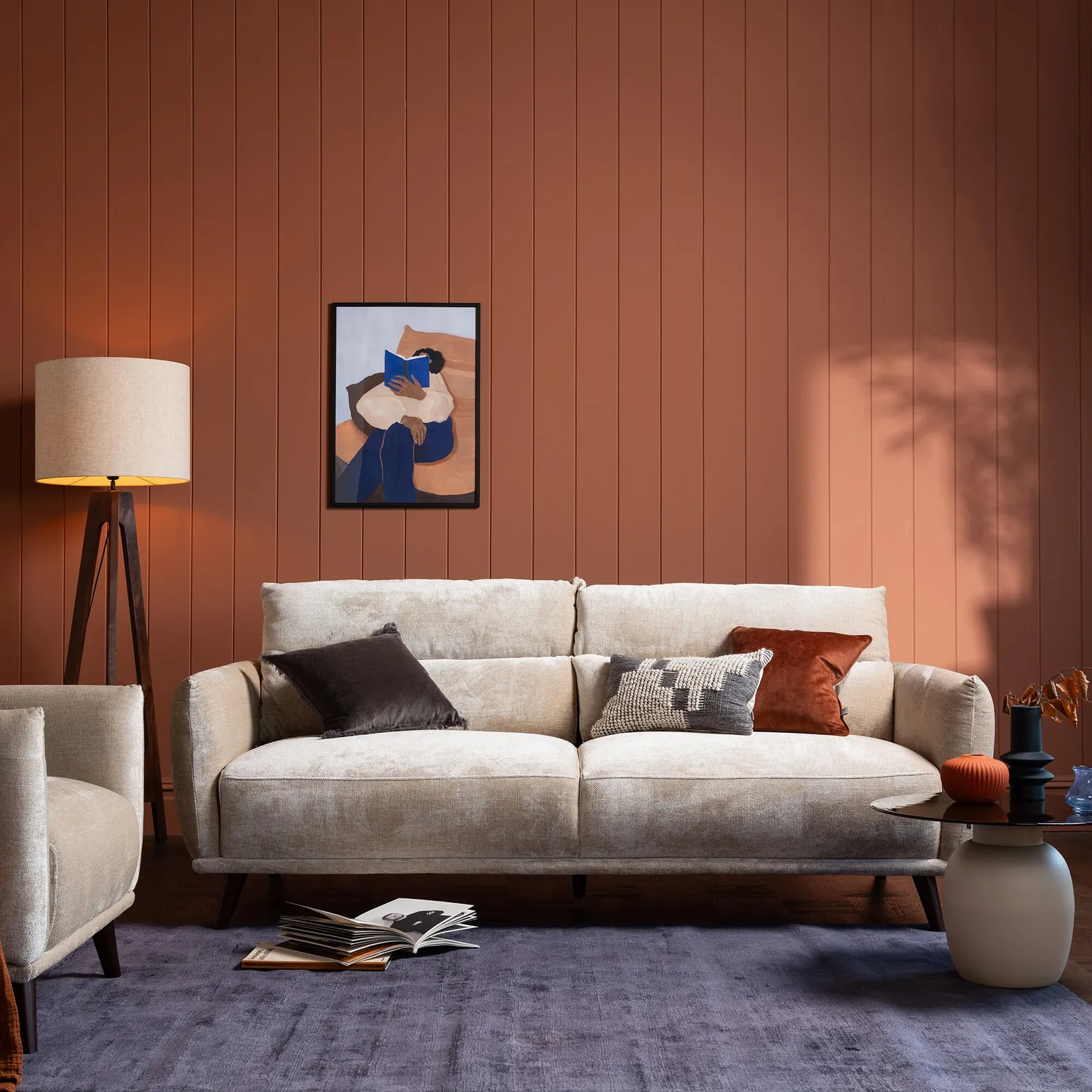 Mallory 2.5 Seater Sofa, Neutral Fabric | Barker & Stonehouse 2
