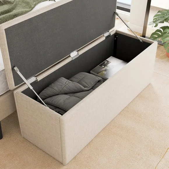 Olton Textured End of Bed Storage Ottoman 3