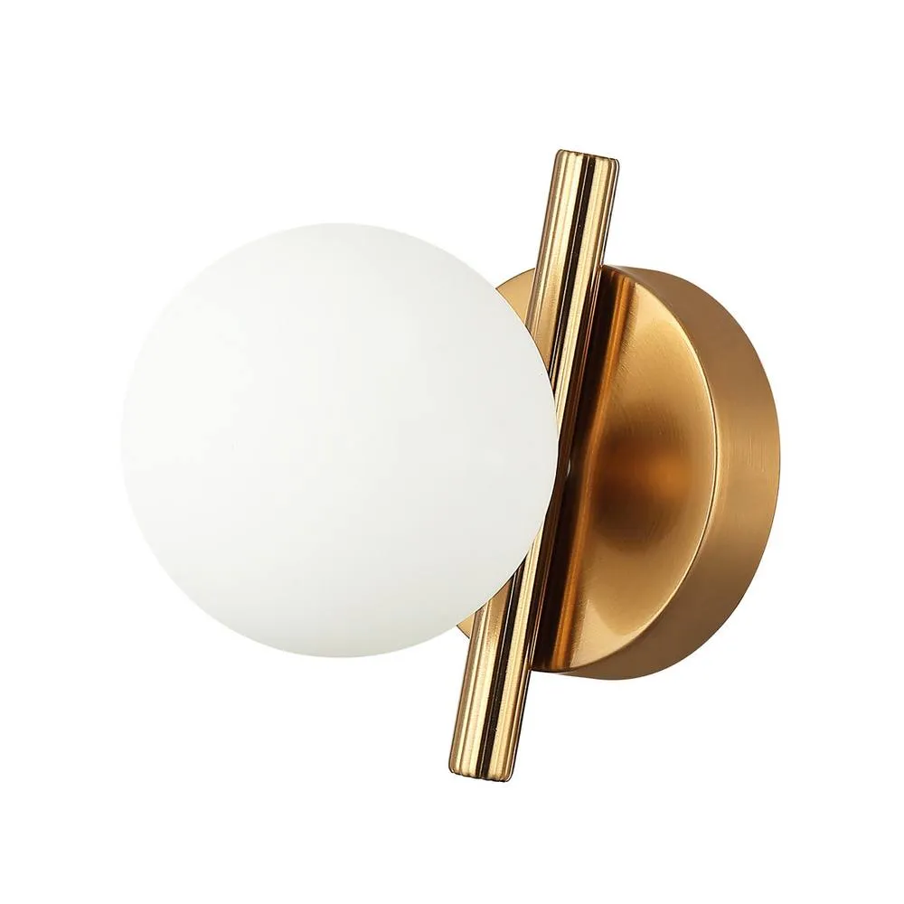 Netlighting Reverso Modern 1 Light Wall Lamp G9 in Gold