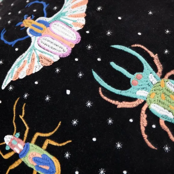 Darkling Beetles Frilled Square Cushion 2