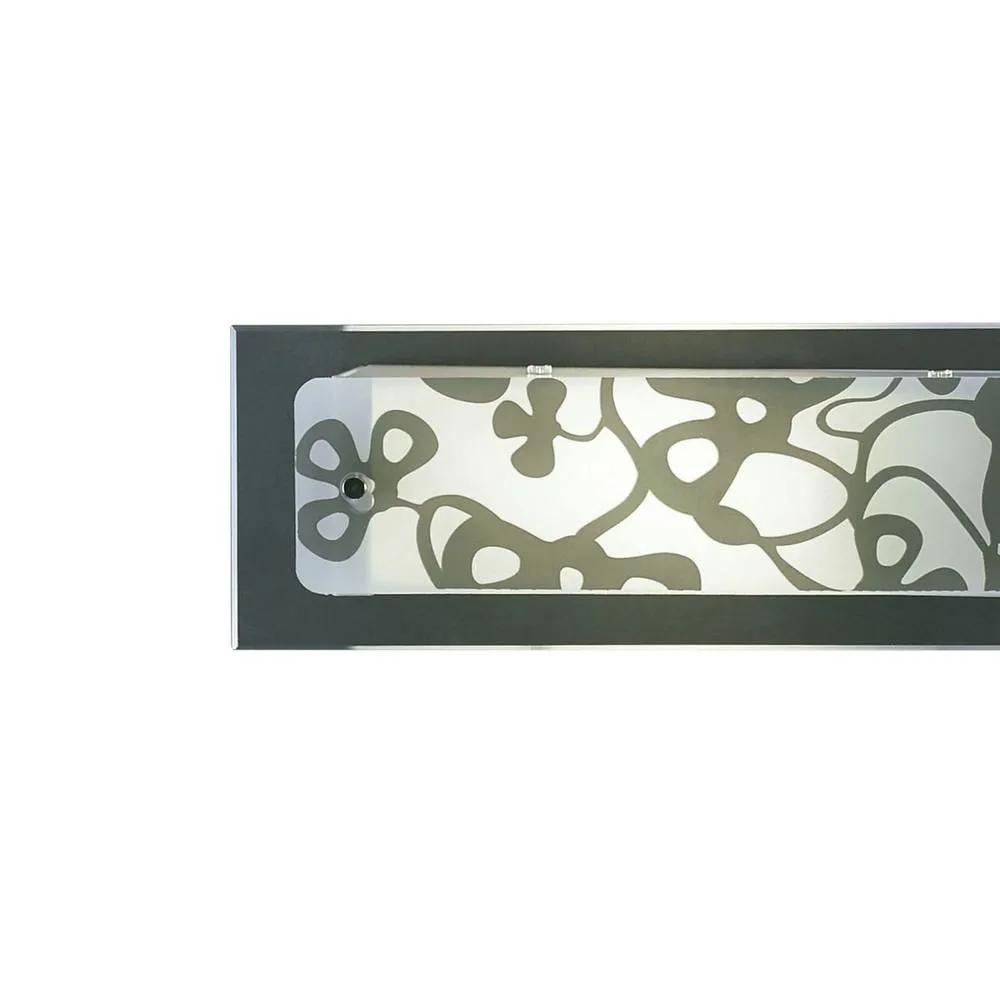 Netlighting Euphoria Wall Lamp L1 SGU10 Small Bar Chrome Opal White Glass in Silver 5