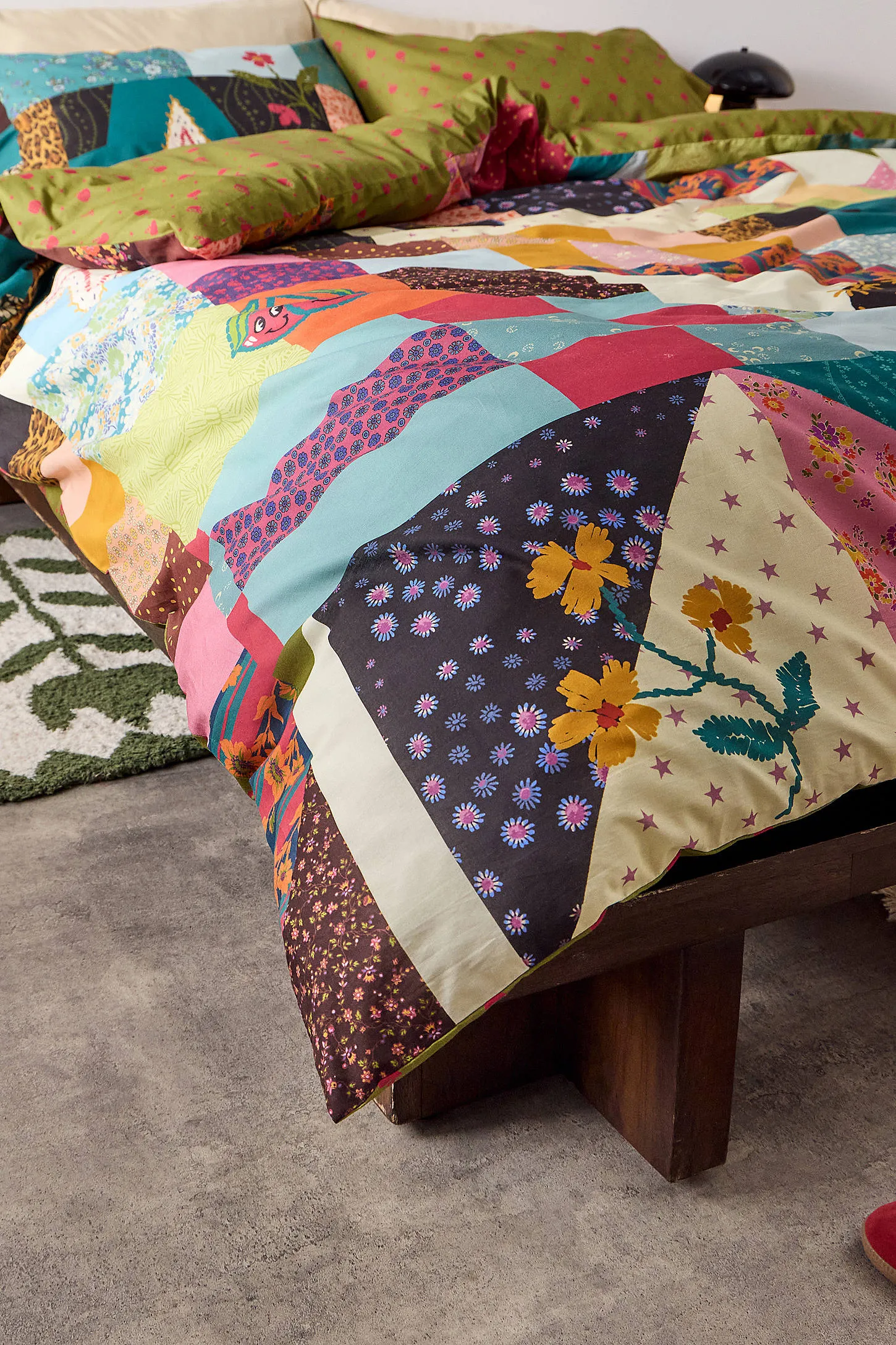 Quirky Patchwork Reversible Duvet Set 5