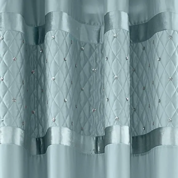 Catherine Lansfield Sequin Cluster Eyelet Curtains 3