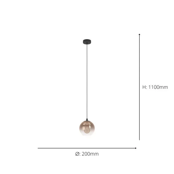 EGLO Ariscani 1 Ombre Pendant Light 5