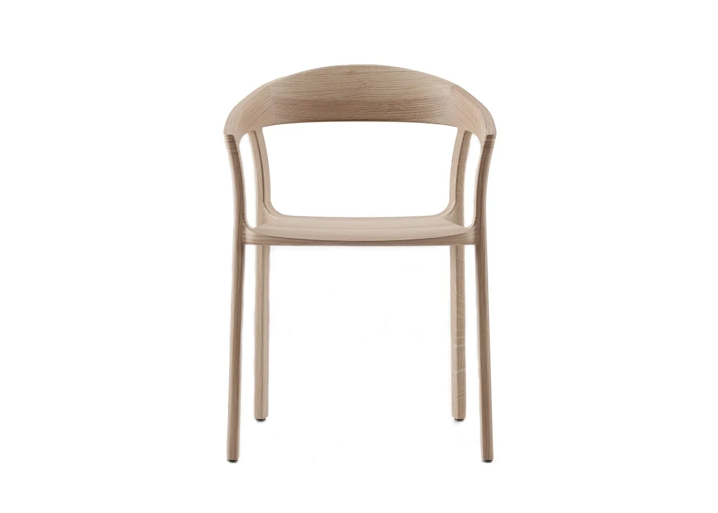 Artisan Tara Armchair Oak White Oil A03 Wooden Seat
