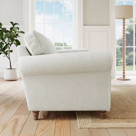 Flori Chenille Soft Texture 4 Seater Sofa 3