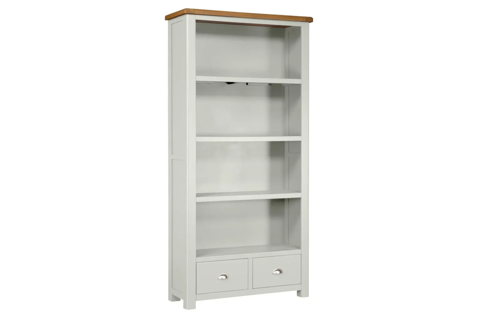 Habitat Kent 2 Drawer Bookcase - Oak and Cream
