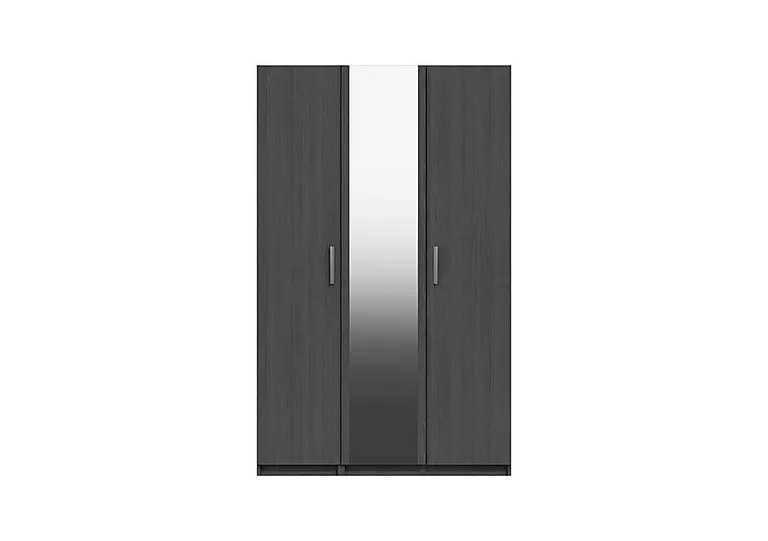 Waterloo 3 Door Wardrobe with Mirror - Graphite