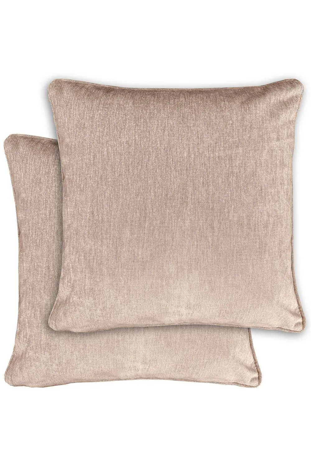 Enhanced Living Pair of Knightsbridge Double Sided Zip Opening Cushions - Cases Only in Light Sand