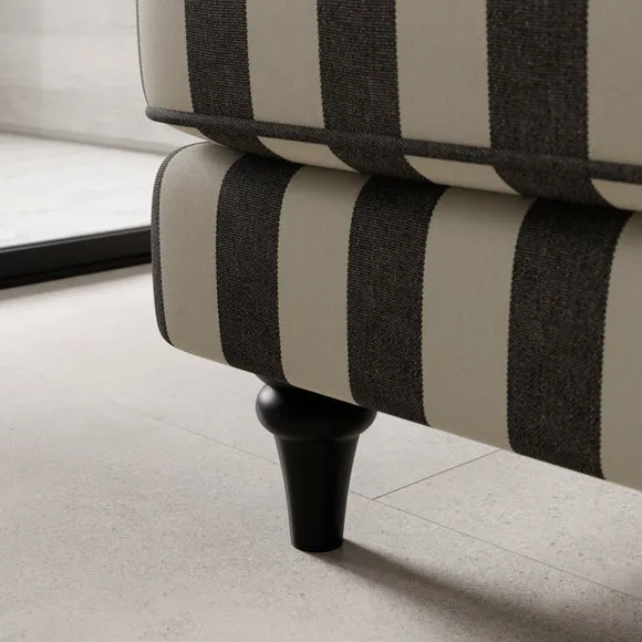 Beatrice II Woven Stripe 3 Seater Sofa Bed 5