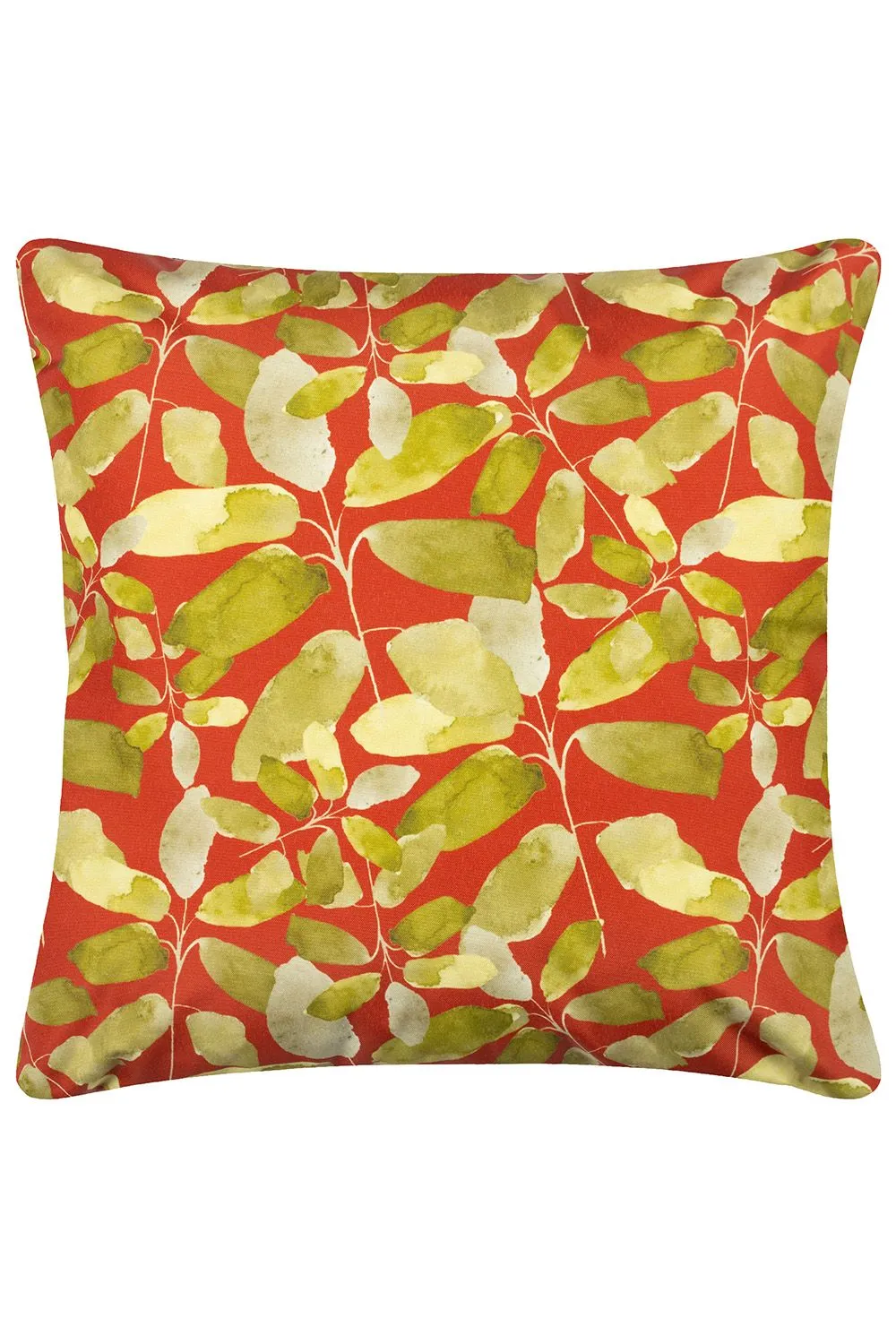 Wylder Tropics Lorena Water & UV Resistant Reversible Outdoor Cushion in Dark Red