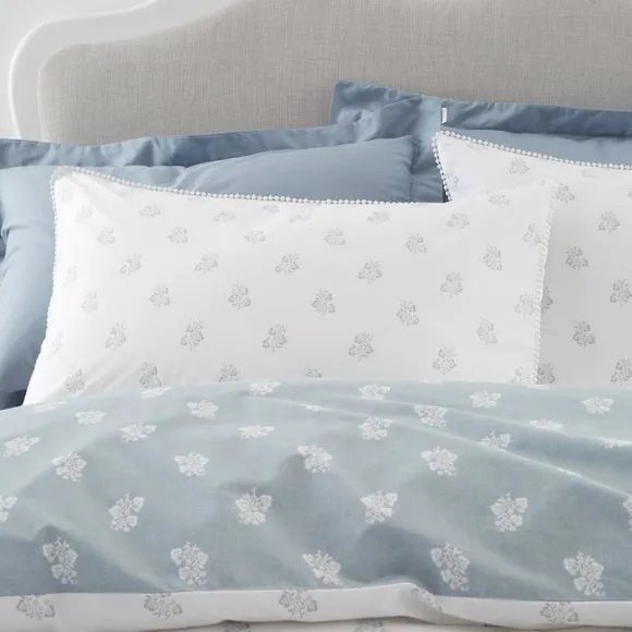 Bianca Esme Floral 200 Thread Count 100% Cotton Duvet Cover & Pillowcase Set 2