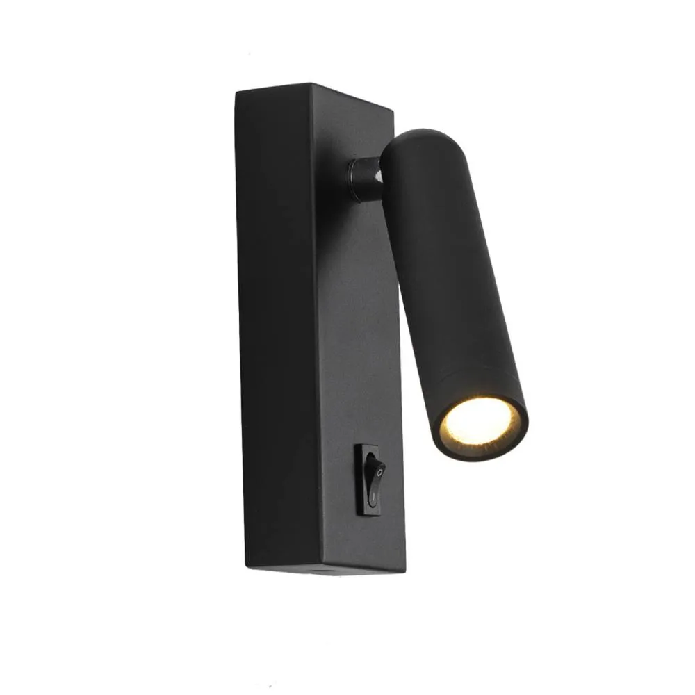 Netlighting Nova Reading Wall Light Black 3000K Warm White 5