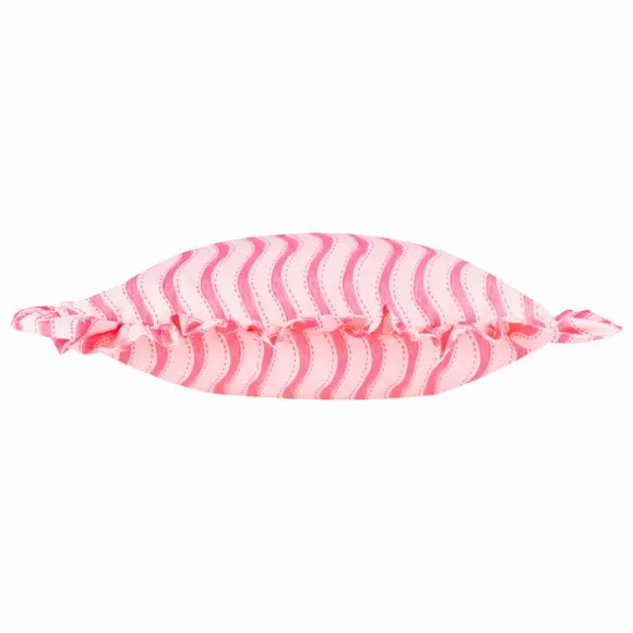 Summer Solstice Wiggly Stripe Outdoor Rectangle Cushion 3