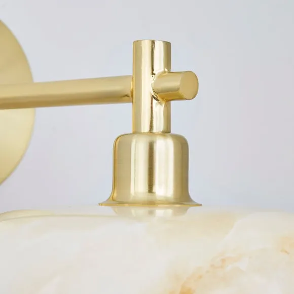 Lacey Alabaster Glass Wall Light 3