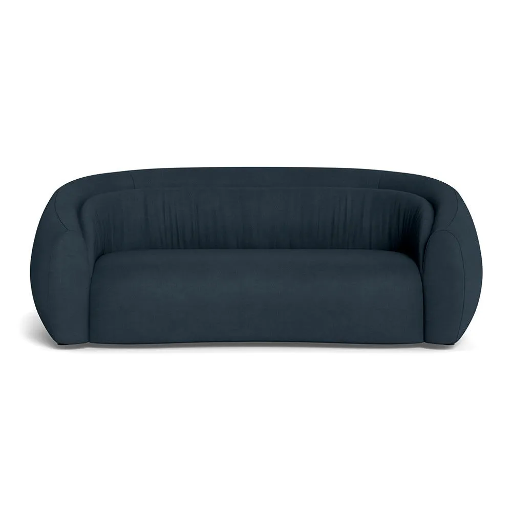Heal's Flora 3 Seater Sofa Siena Cotton Deep Sea