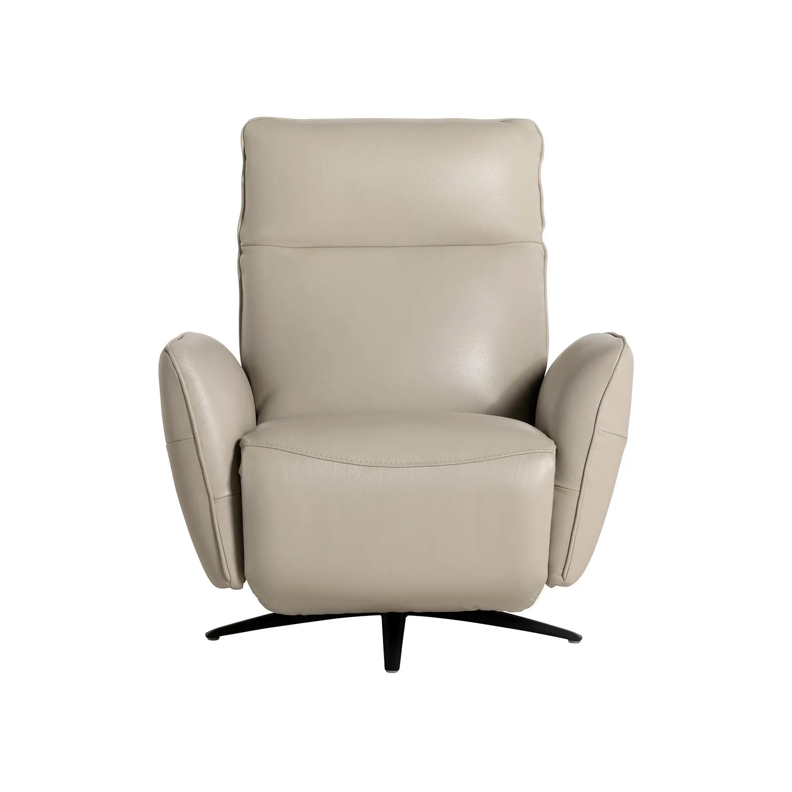 Rix Massage Power Recliner Chair, Neutral Leather | Barker & Stonehouse 2