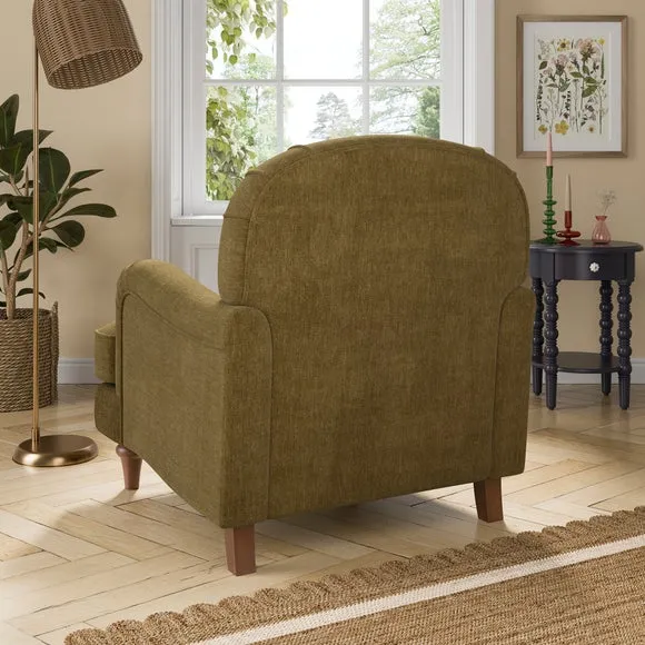 Beatrice II Chenille Armchair 2