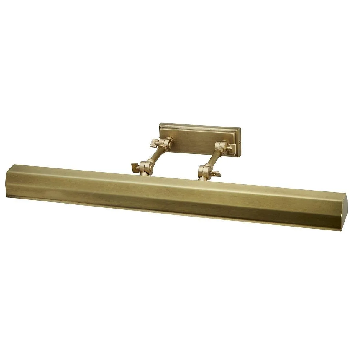Netlighting Chawton 4 Light Large Picture Wall Light Brass E14 in Yellow