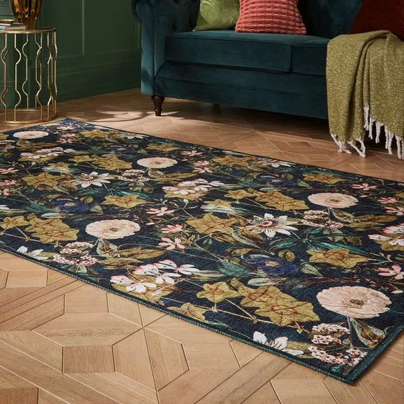 Clarke and Clarke Passiflora Washable Rug 1