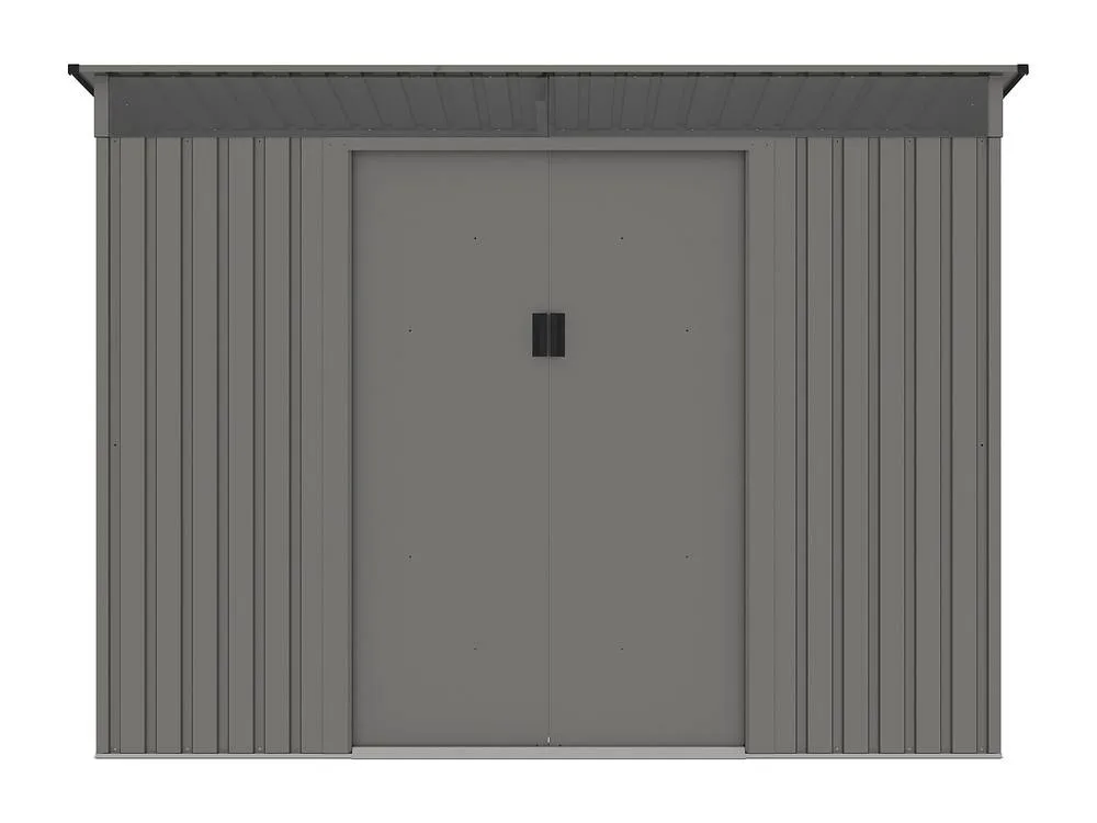Vente-unique Galvanised Steel Garden Shed - Grey - 4.77 M² - FOLCO 6