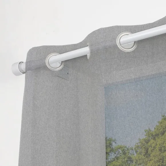 No Drills Stud Extendable Metal Eyelet Curtain Pole 3