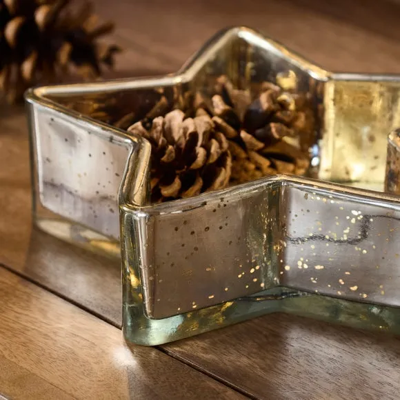 Star Shaped Glass Trinket Dish 2