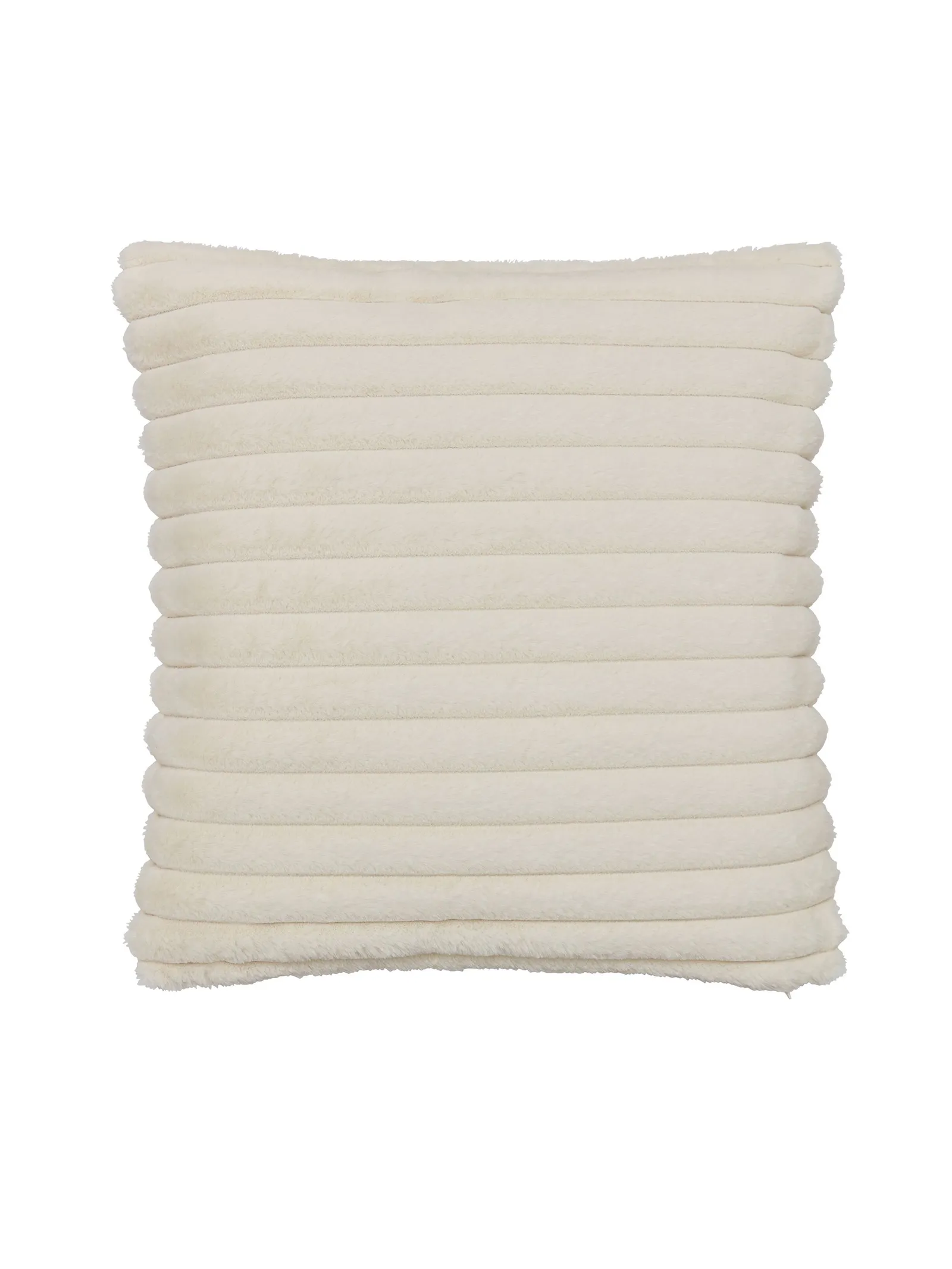Catherine Lansfield 'Cosy Ribbed' Cushion in Cream 4