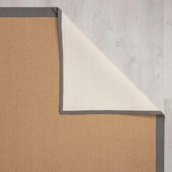 Herringbone Jute Border Rug 5
