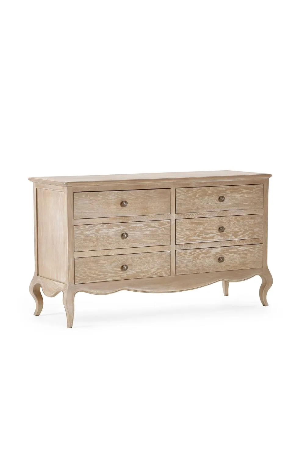 Julian Bowen Camille French Style 6 Drawer Wide Chest in Beige 3