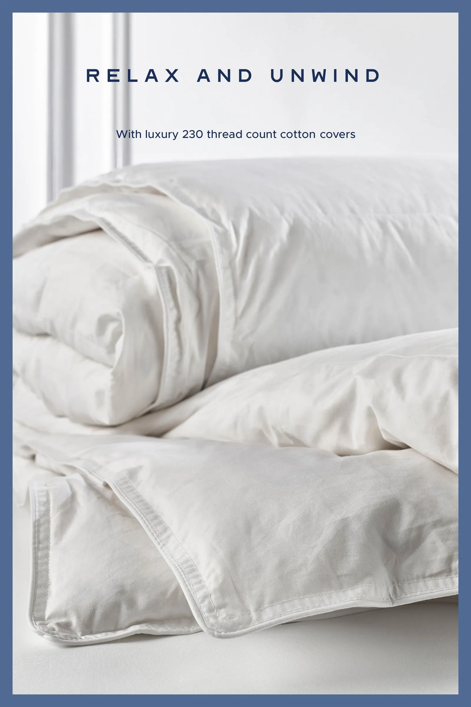 Snuggledown Hotel Goose Feather & Down 10.5 Tog All Year Round Duvet With 2 Pillows in White 3